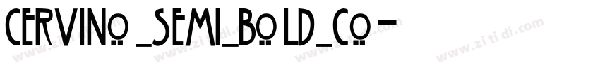 Cervino Semi Bold Co字体转换